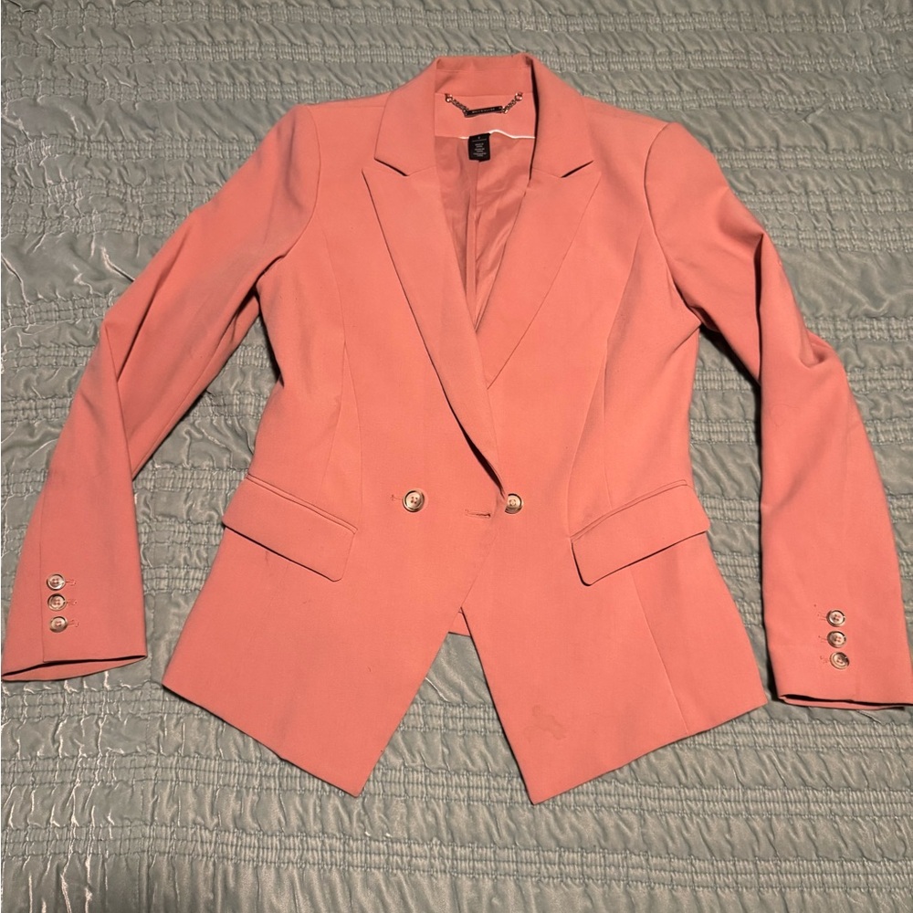 Women's Tailor Fitted Pink Blazer